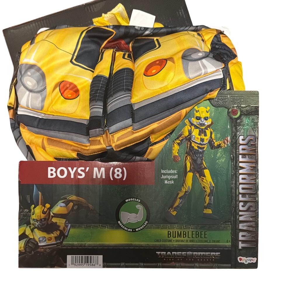 Transformers‎ Padded w/ Mask, M (8), Yellow/Blacks